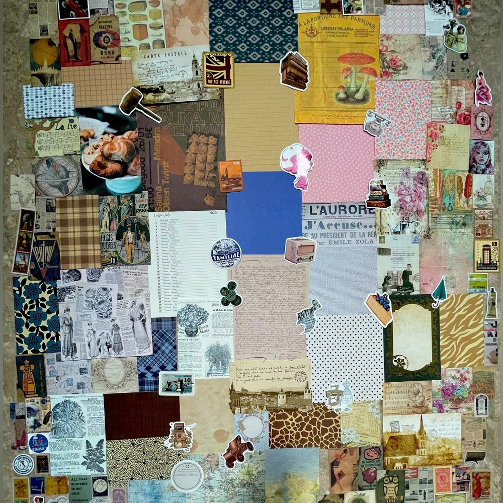 Junk Journal Ephemera Kit: Mixed Retro - Euro Romance Edition
